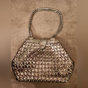 Woven Gold Handbag
